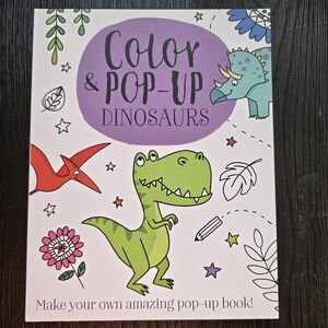 Color & Pop Up Dinosaurs Books NEW